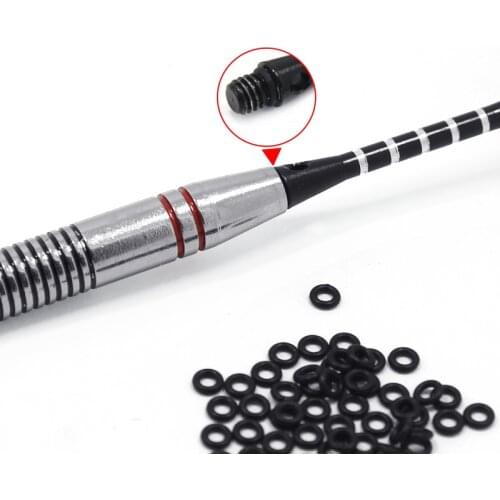 100Pcs/Set Hunting Rubber O Ring Black Gasket Grip Washer Grommets Stems/Flights Darts Arrow Tips Broadhead Replace Accessories