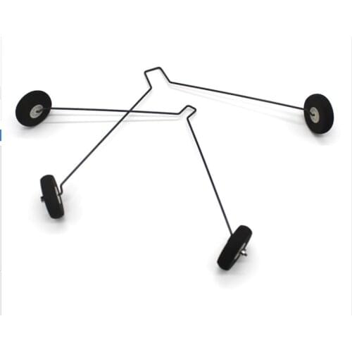 2 mm steel landing gear remote control aircraft fixed-wing glider model wheel bracket DIY aeromodelling toy accessories