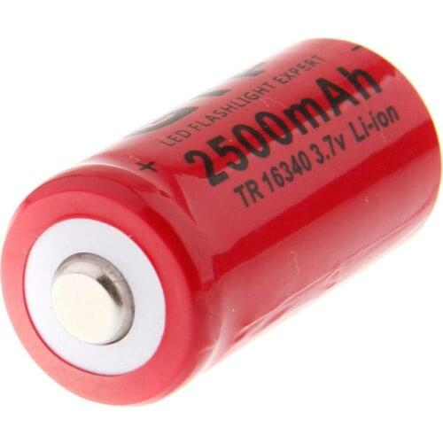 BEESCLOVER GTF 3.7V 16340 2500mAh Lithium Battery 1pcs GTF 3.7V 16340 2500mAh Lithium Battery 1pcs r57