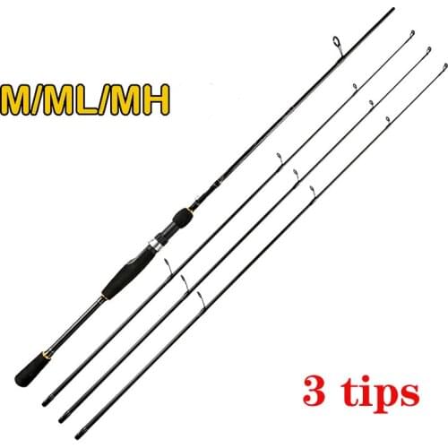 Catch.u Fishing Rod Carbon Fiber Spinning/casting Fishing Rods ML/M/MH 3tips Carpfishing Pole for Reservoir Pond River Stream