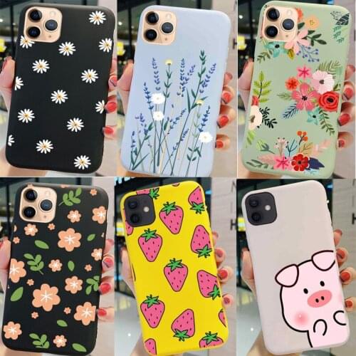 Daisy Flower Phone Case For Samsung Galaxy A22 A32 A50 A51 A71 A12 A21S Protective Cover Bags Bear Cow Colorful Animals Printing