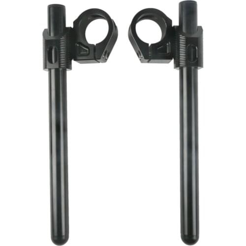 Motorcycle Black HandleBars Clip On For KAWASAKI NINJA 250R EX500 New 37mm