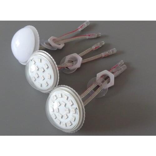 60mm diameter;DC24V;UCS1903 addressable RGB full color led smart module;IP68 rated