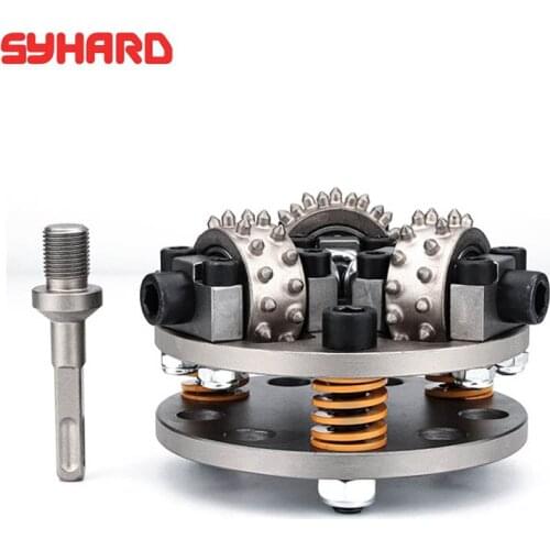 129mm Alloy Double-deck Bush Hammer Wheel Electric Hammer Alloy Wheel for Granite Marble Litchi Surface