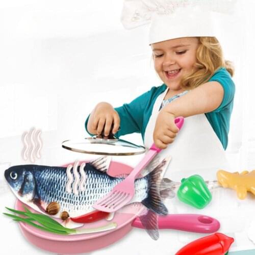 Electric Flopping Moving Fish Shrimp Kids Children Play House Cooking Game Toys
