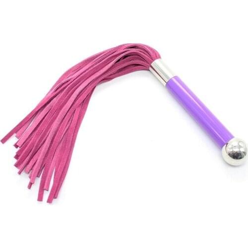 Fetish Bondage Genuine Leather Whip Flirting Spanking Paddle Flogger Erotic Body Massager Sex Toys For Couples 4 Color