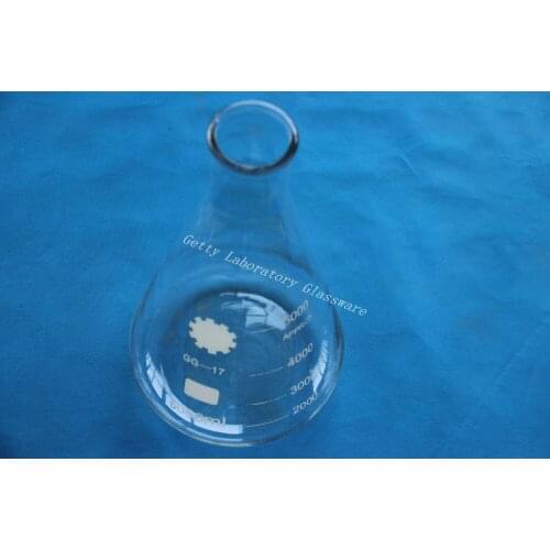 5000ml (5L) Conical flask, Erlenmeyer flask , with wide mouth, (lab glass)