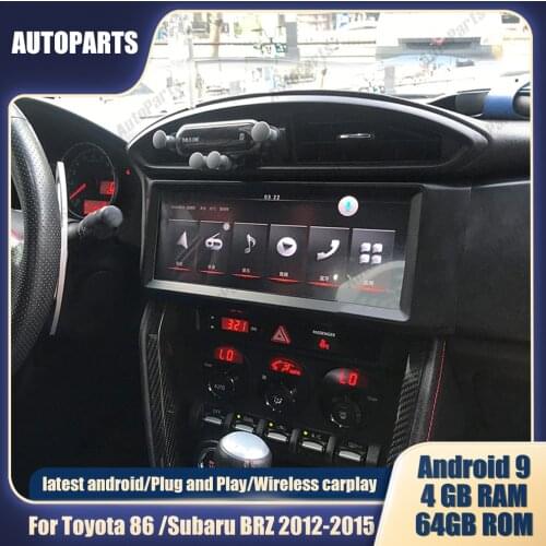 KUKUZ Android 9 For Toyota 86 /Subaru BRZ 2012-2015 12.1" Car Multimedia Player GPS Navi Car Audio Radio Video Carplay DSP PX6