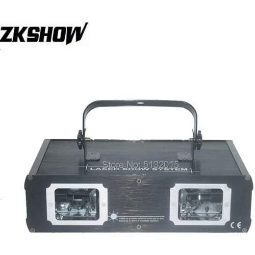 2 Head Laser Lighting DJ/Disco/KTV/Stage Light RGB Full Color Line Effect Auto Sound Equipment for Party Wedding Show Event Hire