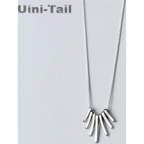 Uini-tail hot new 925 sterling silver simple fashion tassel necklace small fresh trend dynamic high quality jewelry GN435