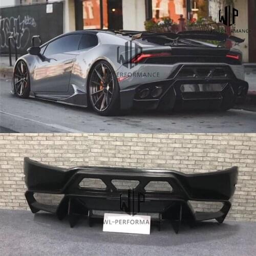 LP580 LP610 High Quality FRP /Carbon Fiber Rear Bumper Car Body Kit For Lamborghini Huracan LP580 LP610 V Style Car styling