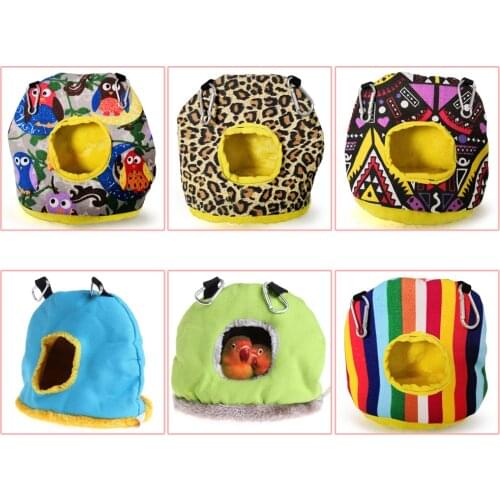 Small Pet Warm Cage Hamster Hanging House Mini New Born Cat Dog House Small Animal Hammock Winter Summer Bed Bird Cotton Cage