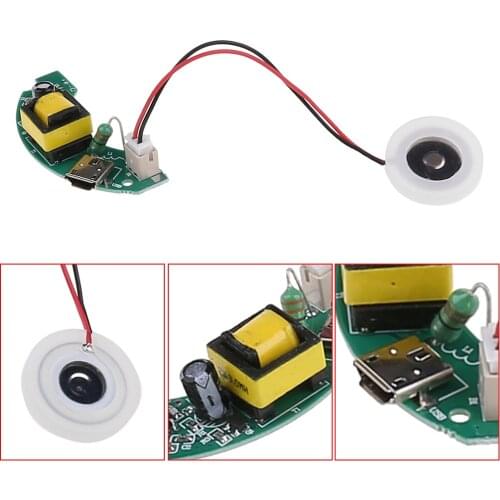 USB Mini Humidifier DIY Kits Mist Maker and Driver Circuit Board Fogger Atomization Film Atomizer Sheet Mini Oscillating