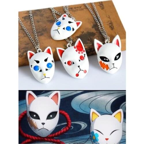 Fashion Anime Demon Slayer Kimetsu no Yaiba Necklace Kamado Tanjirou Cosplay charm Pendant for Women Men Boys Girls Gift