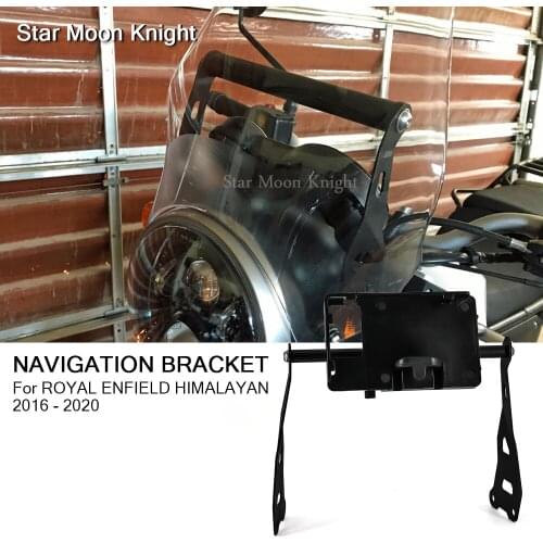 Motorcycle GPS SMART PHONE Windshield Navigation GPS Plate Bracket Adapt Holder For ROYAL ENFIELD HIMALAYAN 2016 - 2021
