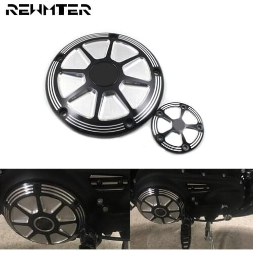 Motorcycle CNC Derby Timing Timer Points Cover Set For Harley Touring Electra Glide Softail Dyna Street Bob FLSTF Fat Boy FLHR