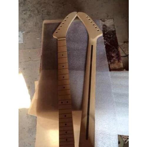 New Electric Guitar Neck 22 Fret 25.5'' Maple + Maple Guitar Fretboard Truss Rod at Heel NUT 42mm heel 56mm