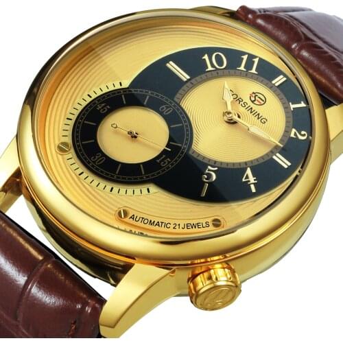 2020 New Fashion Top Luxury Brand FORSINING Men Auto Watch Classic Genuine Leather Band Watches Relogio Masculino Gift Boyfriend