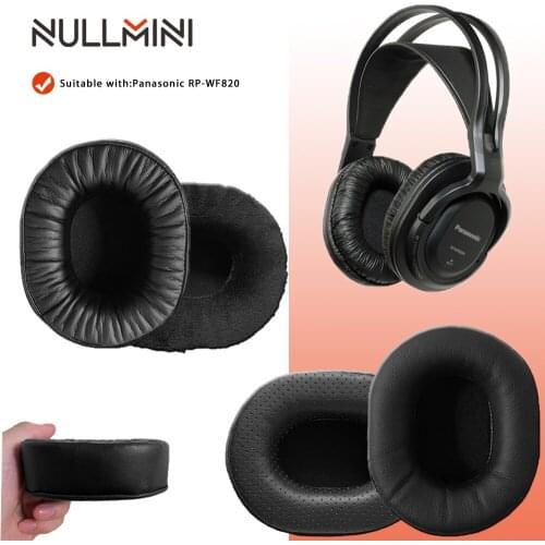 NullMini Replacement Earpads for Panasonic RP-WF820 Headphones Memory Foam Thicken Leather Sleeve Earphone Earmuff