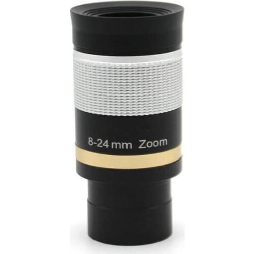 New 1.25 inch Deluxe Zoom Telescope Eyepiece 8-24mm Fully Metal Zooming Goggles with FMC Broadband HD Green Film