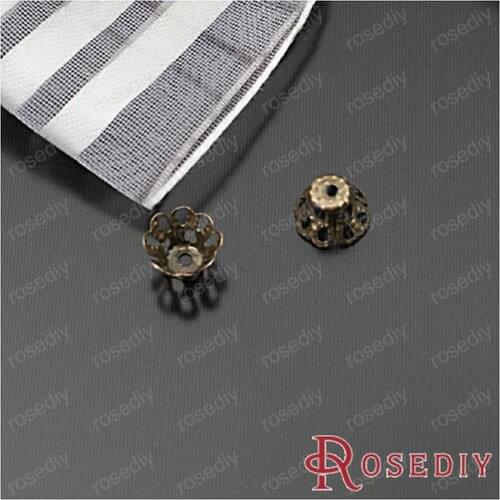 Wholesale 6*6*6mm Antique Bronze Cup Iron Bead Caps Diy Jewelry Findings Accessories 10g about 120 pieces(JM4835)