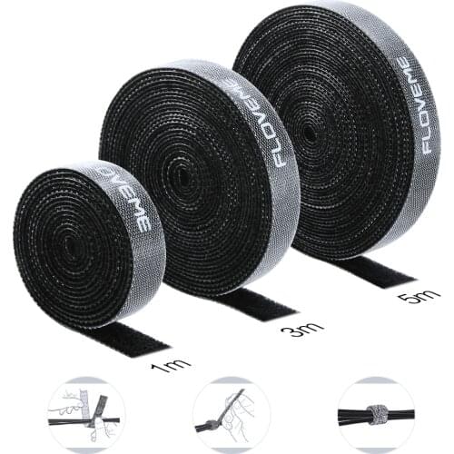 FLOVEME Cable Organizer Wire Winder Clip Earphone Holder Mouse Cord Data Cable Management for iPhone XR Type C Micro USB Cables