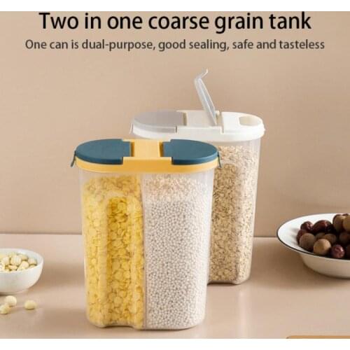 Separable Food Storage Containers Organizer Sealed Storage Box For Kitchen Multigrain Storage Tank Transparent Sealed Cans
