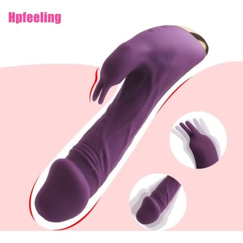 Realistic Dildo Rabbit Vibrator Sex Toy for Women 7 Mode Vibrator G-Spot Anal Clitoral Stimulator Erotic Toy Female Masturbator