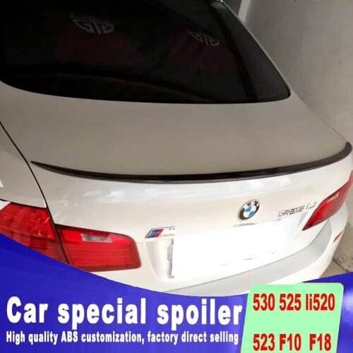 For BMW 530 525li 520 523 F10 F18 2012 to 2015 high quality ABS material spoiler rear trunk wing rear spoiler by primer or DIY