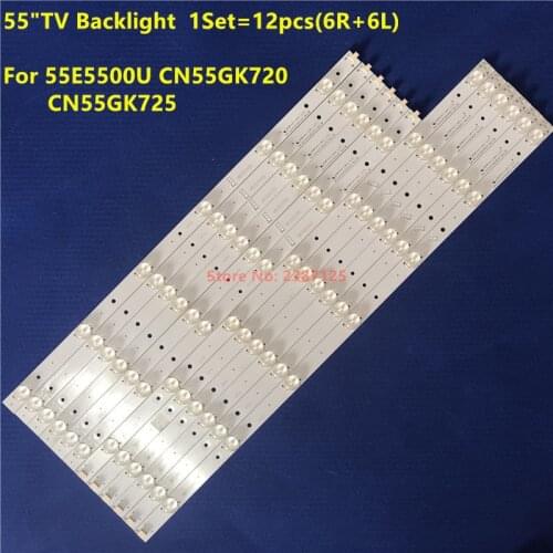 LED Backlight 7+6 Lamp For 55"TV LS55A3155E5500U CN55GK720 CN55GK725 CRH-K553535T0613L4CF-Rev1.1 CRH-K553535T0613R4CF-Rev1.1