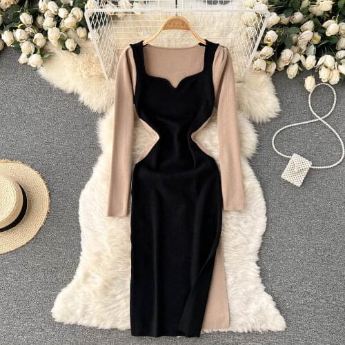 ZCWXM Fashionable Knitted Dresses