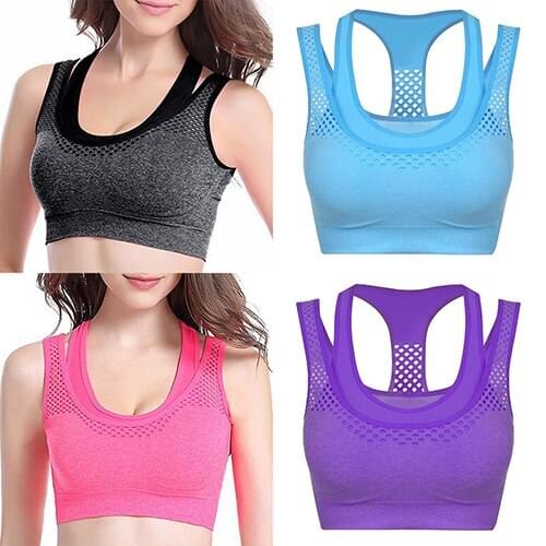 ! Women Sexy Vest Exercise Underwear Breathable Bra Top