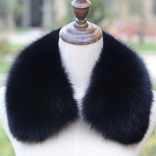 Winter Natural Fox Fur Collar Women Warm Fashion Genuine Small Fox Fur Scarf Female Fur Collars