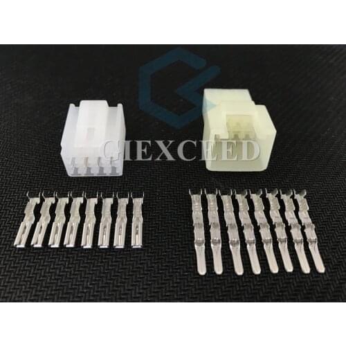 2 Sets 8 Pin 6090-1021 6090-1051 HM Series 2.3mm(090) Female Male Auto Electrical Socket Wire Connector