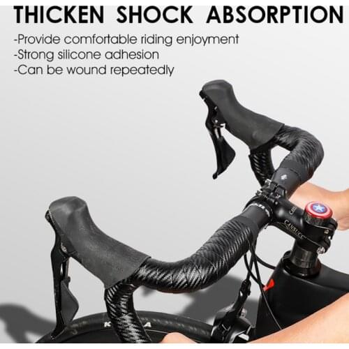 2Pcs Cycling Cork Handlebar TapesRoad Bike Bicycle Handlebar Cork EVA PU Bar Tape Cycling Damping Anti-Vibration Wrap