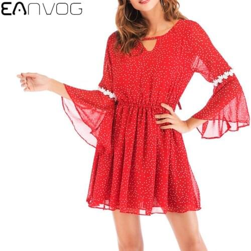 EAnvog Red Summer Dresses