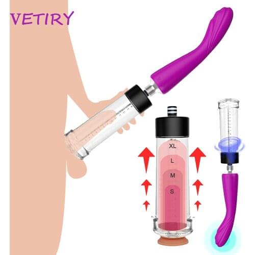 Electric Penis Pump Sex Toy for Men Penis Enlargement Increase Length Enlarger Vacuum Dick Extender Male Penis Train 7 Speeds