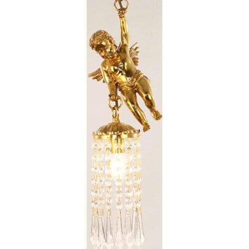 French crystal chandeliers European-style villas atmospheric luxury porch all copper corridor walkway balcony high-gradeLB031304