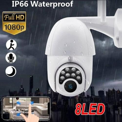 1080P Wifi IP Camera Outdoor Digital Zoom Detect Wireless PTZ Camera H.265 P2P Audio 2MP Security CCTV Camera