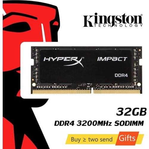 Kingston HyperX Impact DDR4 SODIMM 3200MHz 32g CL20 Memoria Ram ddr4 1.2V DRAM 260 pin Intel Gaming Notebook memory