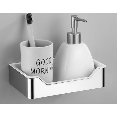 Space Aluminum Soap Dish Storage Soap Holder Cup Holder Paper Holder Removable cleaning Housekeeping Container Organizers