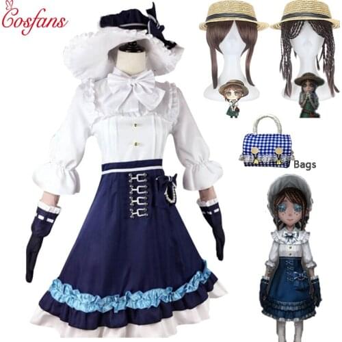 Game Identity V Cosplay Costume Gardener Emma Woods Boudoir Dream Cosplay Halloween Carnival Party Cosplay Costumes and wig