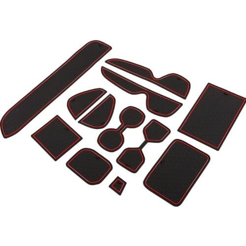 12 Pcs For Toyota RAV4 2019 2020 Car Accessories Non-slip Mat Door Mats Gate Slot Cup Anti-Slip Mat