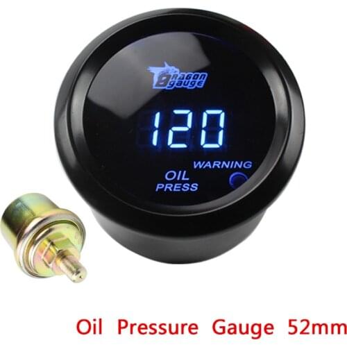 Oil press gauge 2" /52mm Digital Oil pressure gauge with sensor/car meter parts