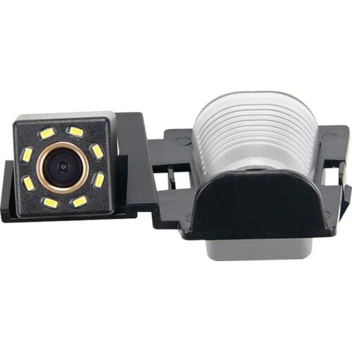 Misayaee Car Rear View Reverse Parking Camera Golden 8 LED for Jeep Wrangler JK Sahara Sport Rubicon X & JKU Unlimited