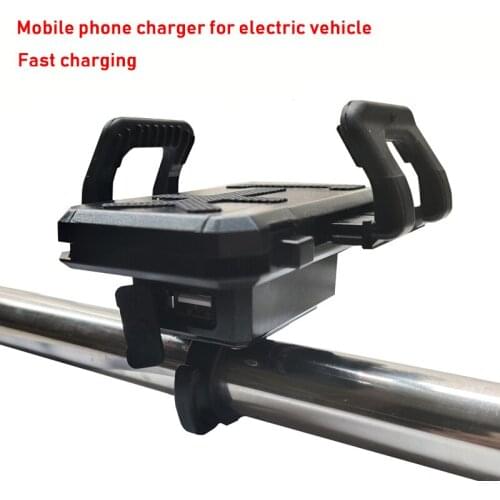 Mobile Phone Charger Navigation Bracket Integrated 48v60v72v To 5V 2A USB Fast Charging Port