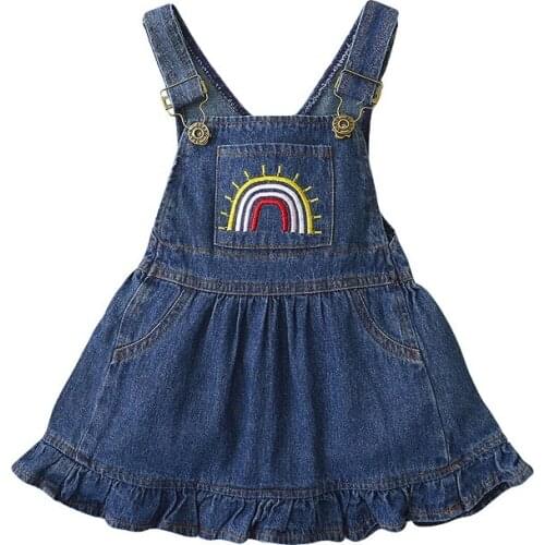 Mubineo Denim Dresses For Babies
