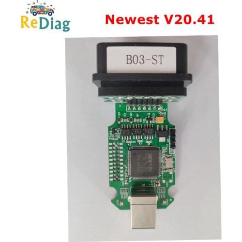 Newest V20.41 1:1 SMT B03-ST without Loader Diagnostic Interface Cable K line STM32F415VGT6+9241A+TJA10S7+STM 415