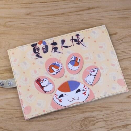 Anime Natsumes Book of Friends Cat Pencil Bag Roll Up Pencil Case Pouch Portable School Supplies Student Stationery Box Girls