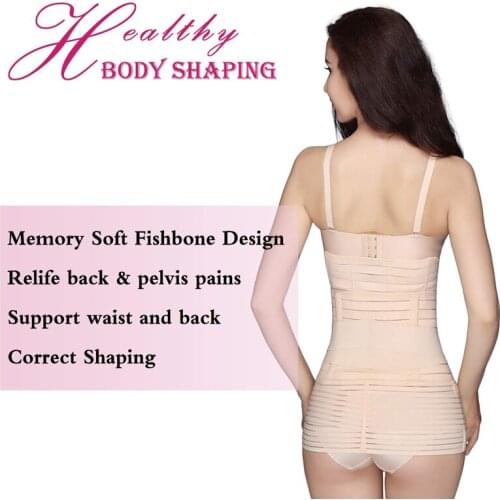 Postpartum Belly Wrap 3 in 1 Belt Postpartum Belly Girdle Support Recovery Waist Pelvis Band Sport Shaper Postnatal Shapewear